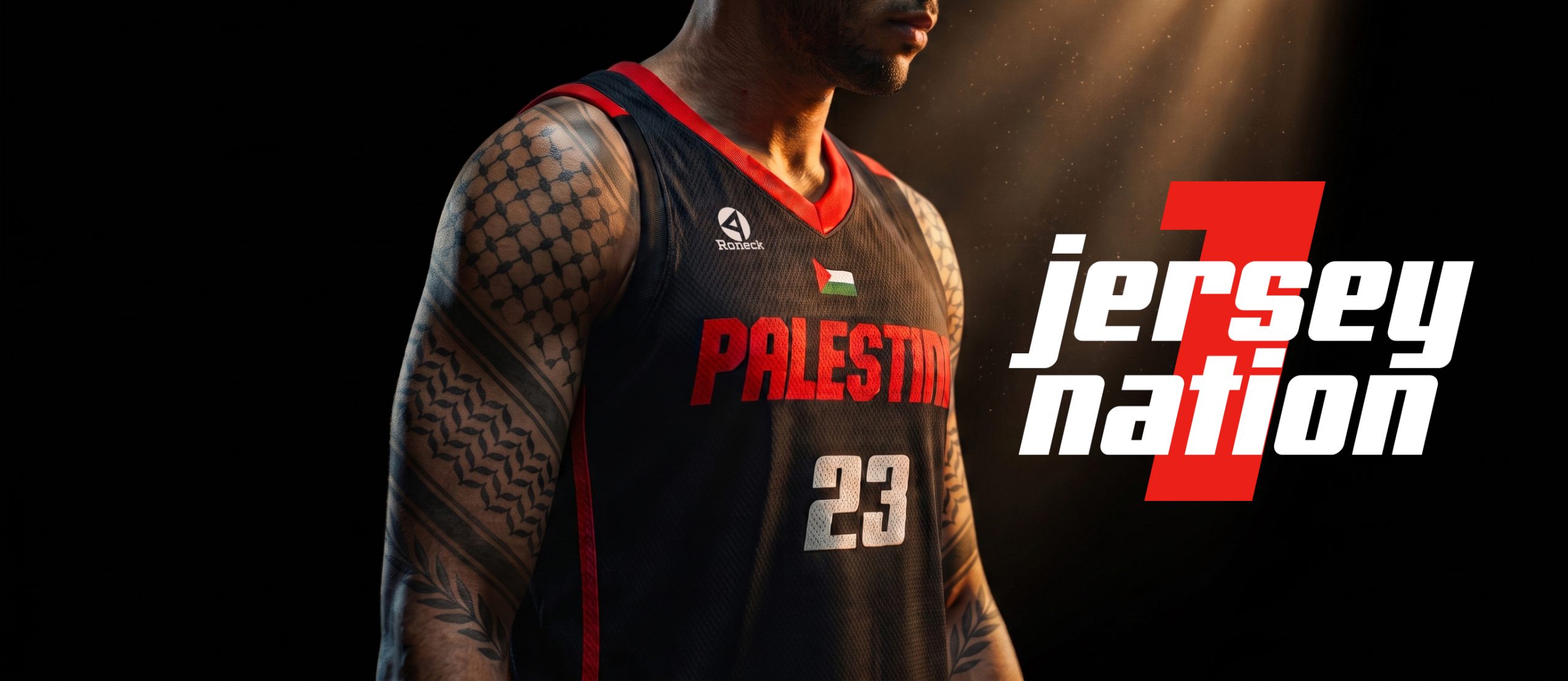 Palestine basketball jersey